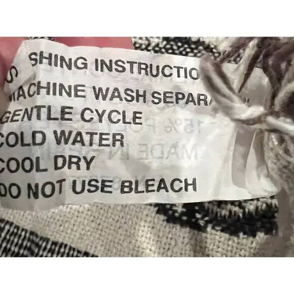 Horse tapestry blanket, woven, fringe throw, equestrian, western theme 40 x 48 - Picture 5 of 8